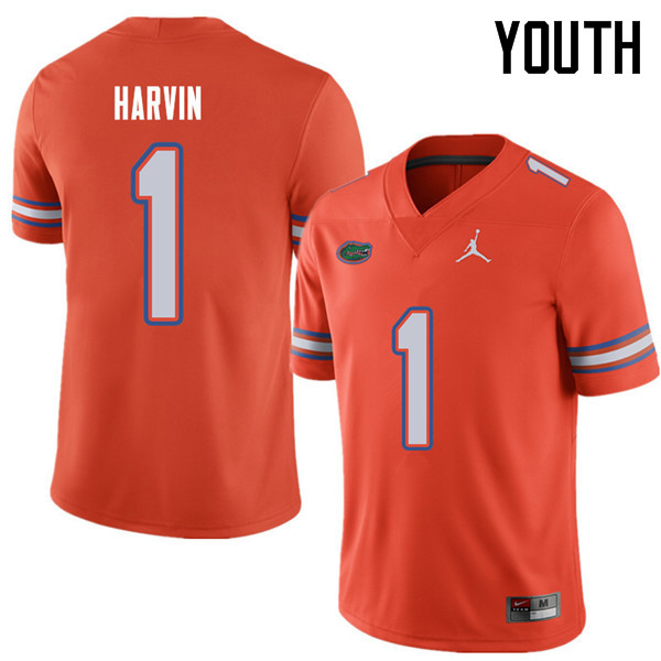 Jordan Brand Youth #1 Percy Harvin Florida Gators College Football Jerseys Sale-Orange
